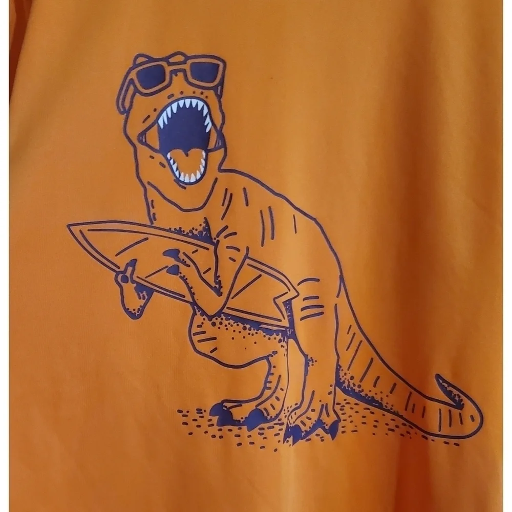 NEW Cat & Jack Boy Dinosaur Swim Rashguard